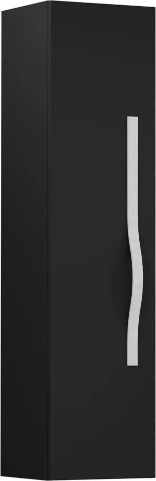 Dulap tip coloana suspendat negru Krofam e-VOG 130 cm maner crom