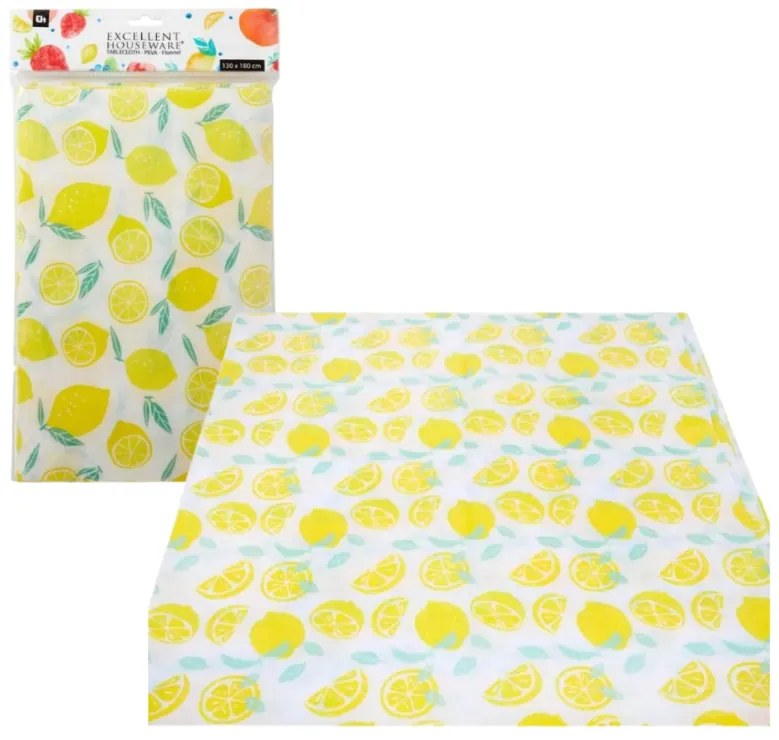 Fata de masa PVC LEMON 130x180 cm, galben