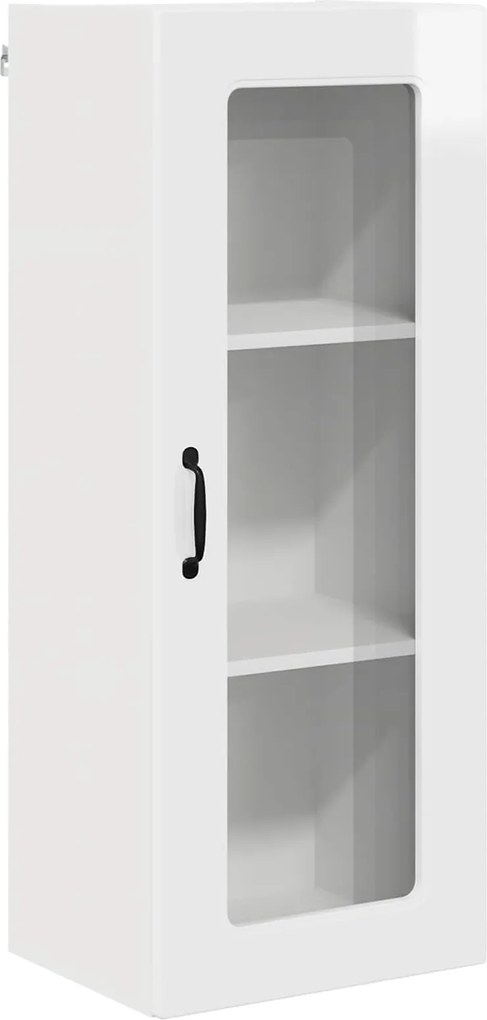 vidaXL Dulap de bucătărie Kalmar Alb lucios 40 x 31 x 100 cm