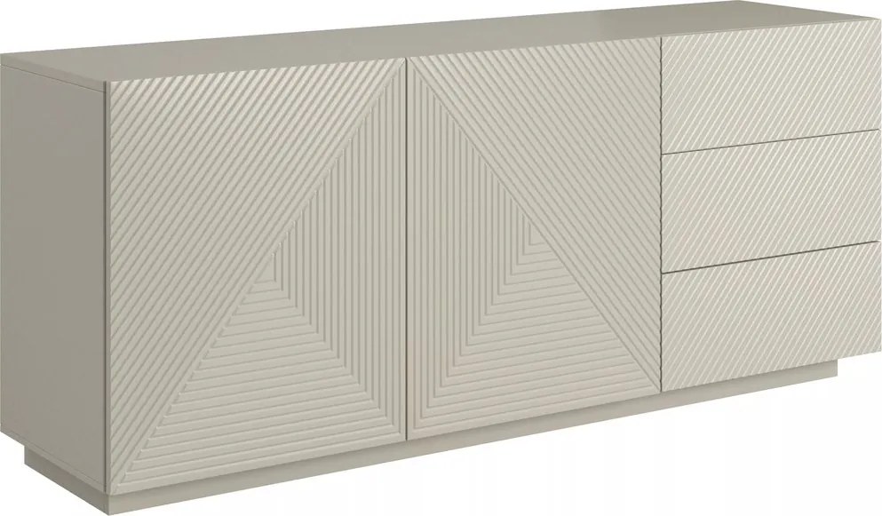 Comodă Asha 167 cm cu două uși și sertare - casmir