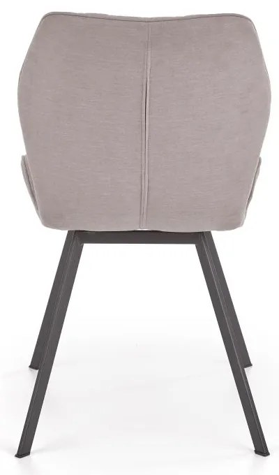 Scaun de bucaterie Debora, gri/negru