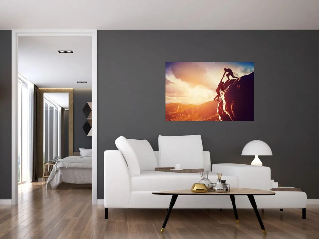 Tablou - Alpiniști (90x60 cm)