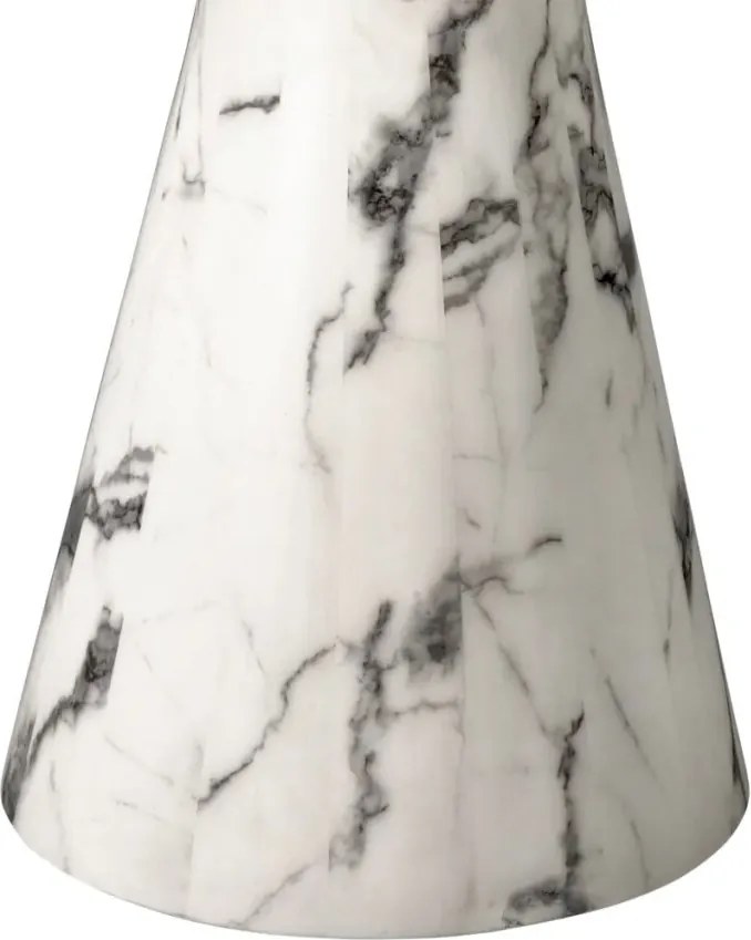 Masa dining LUX din marmura artificiala alba Turner 110661 HZ