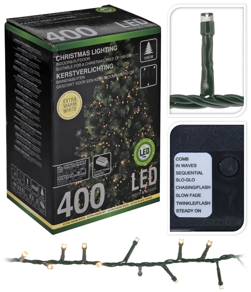 Instalaţie de pom Cluster, 400 mini LED