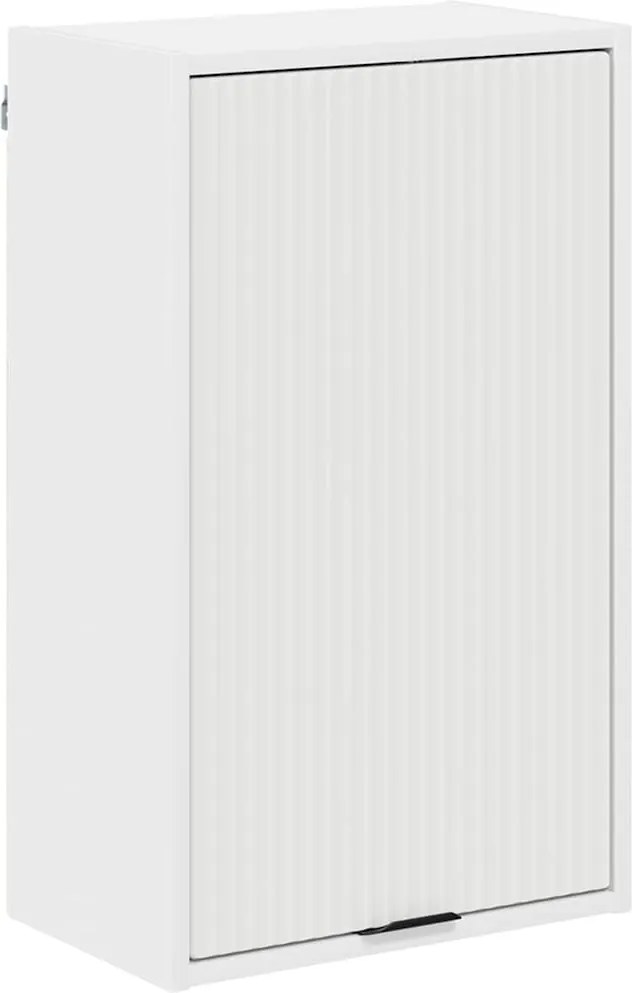 vidaXL Dulap de Baie Alb 39 x 23,5 x 65 cm Lemn compozit & Metal