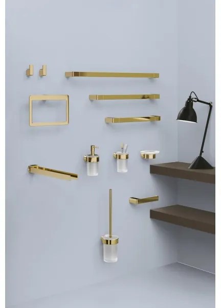 Gedy - Suport pentru hârtie igienică PIRENEI auriu