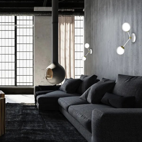 Aplică JOY 2xE14/40W/230V albă/aurie