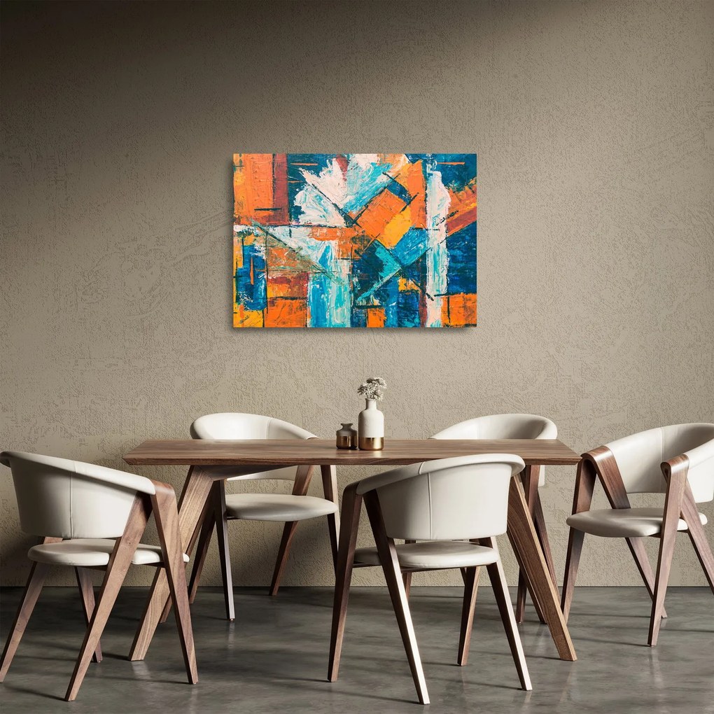 Tablou pe sticlă - Abstract (70x50 cm)