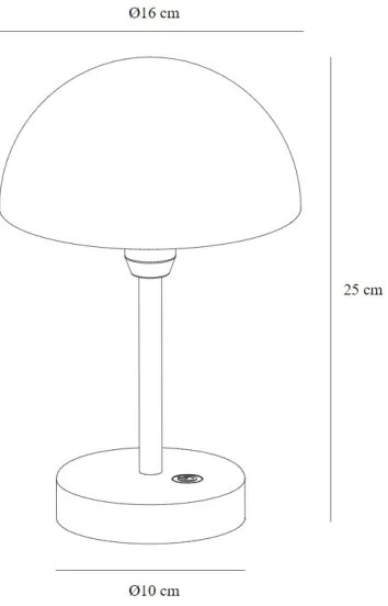 Nordlux - Lampă de birou LED ELLEN, reglabilă, 2,8W, 3,7V, IP44, bej