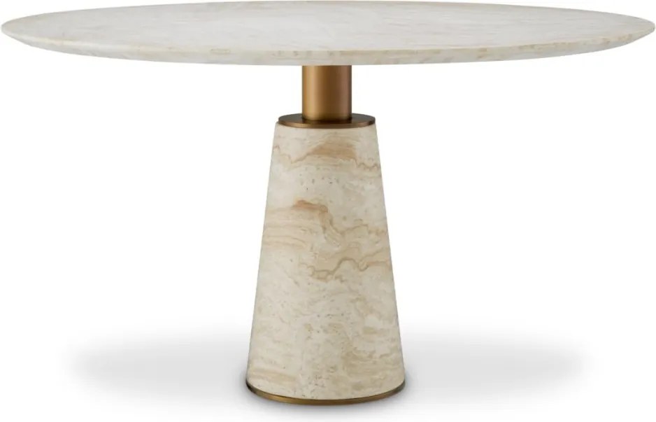 Masa rotunda LUX travertin Genova 131cm