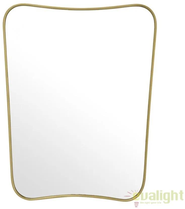 Oglinda design Lux cu rama din alama, Vivienne 59x76,5cm 111587 HZ