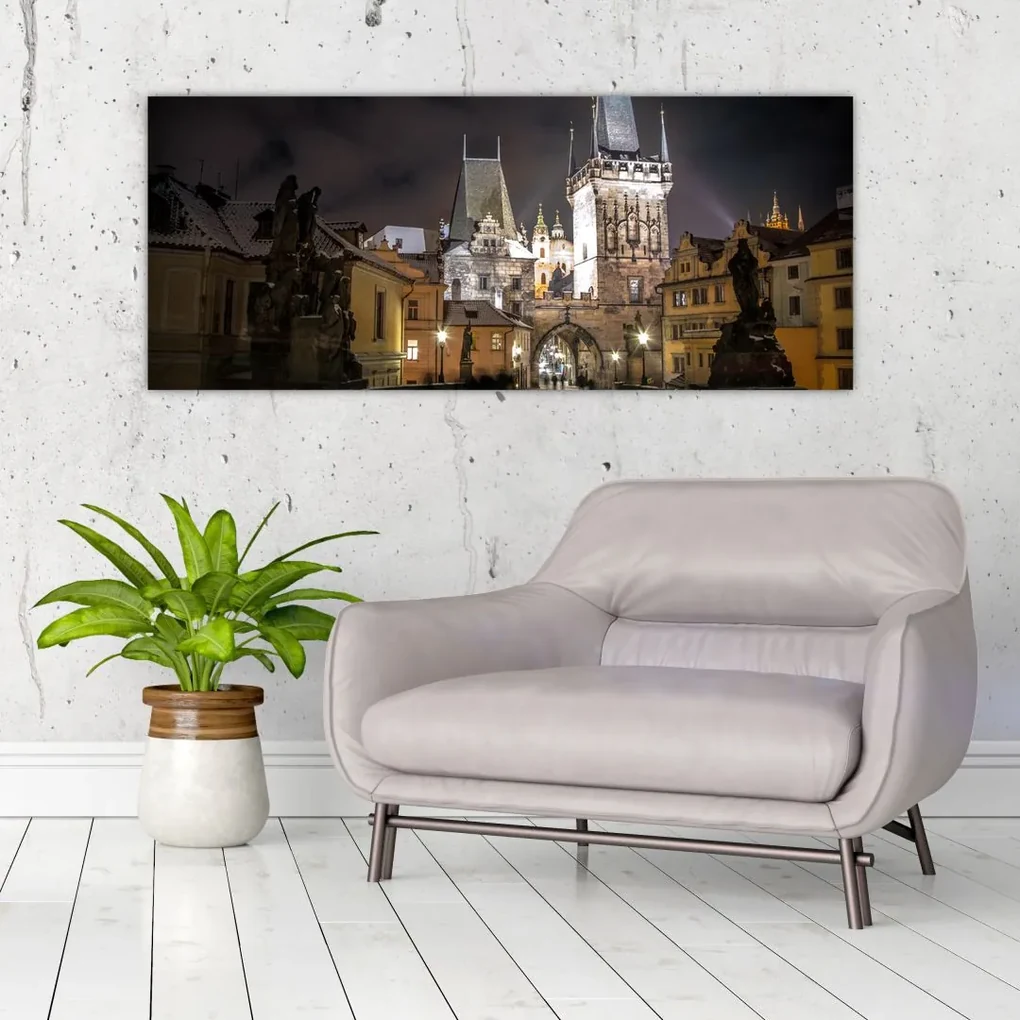Tablou cu Poarta de pulbere iluminată (120x50 cm), în 40 de alte dimensiuni noi
