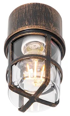 Plafonieră și lampă de perete auriu antic IP54 - Kiki