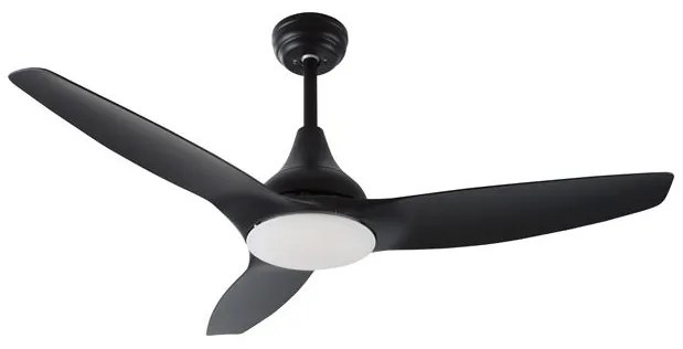 Lustra LED cu ventilator si telecomanda design modern Samoa negru NVL-5267302