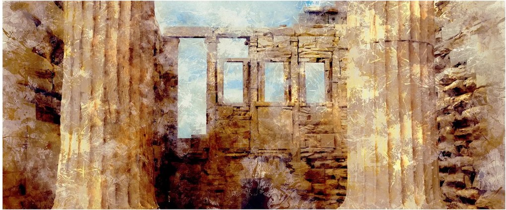 Tablou - Erechtheion, Atena, Grecia (120x50 cm)