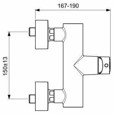 Baterie dus Ideal Standard Gio