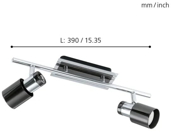 Spot LED Eglo 30833 DAVIDA 1 2xGU10/5W/230V