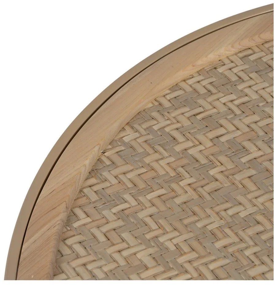 Măsuță de cafea în culoare naturală rotundă din ratan ø 70 cm – Ixia