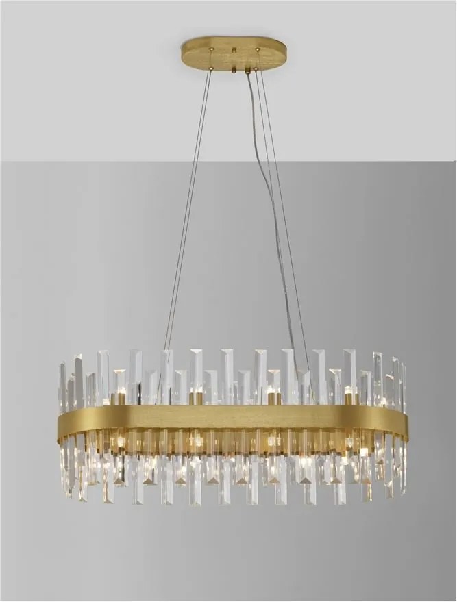 Lustra suspendata eleganta design modern Crown 80x36cm