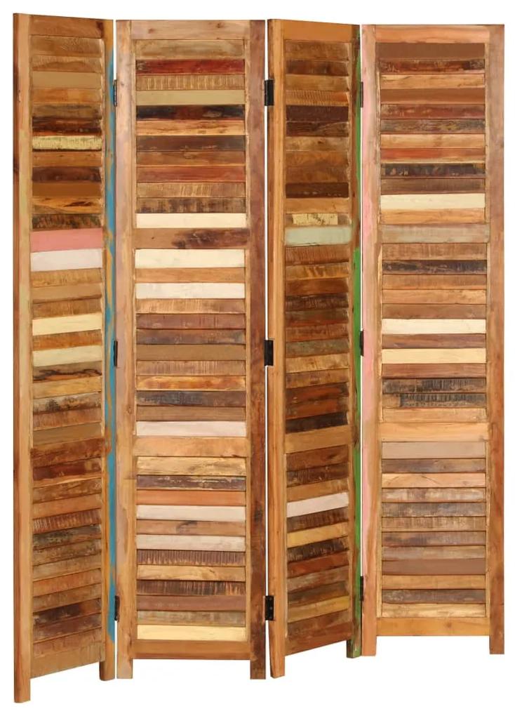 246411 vidaXL Paravan de cameră, 170 cm, lemn masiv reciclat