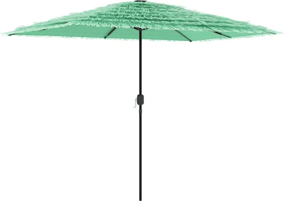 vidaXL Umbrelă soare de grădină cu stâlp din oțel verde 300x200x250 cm