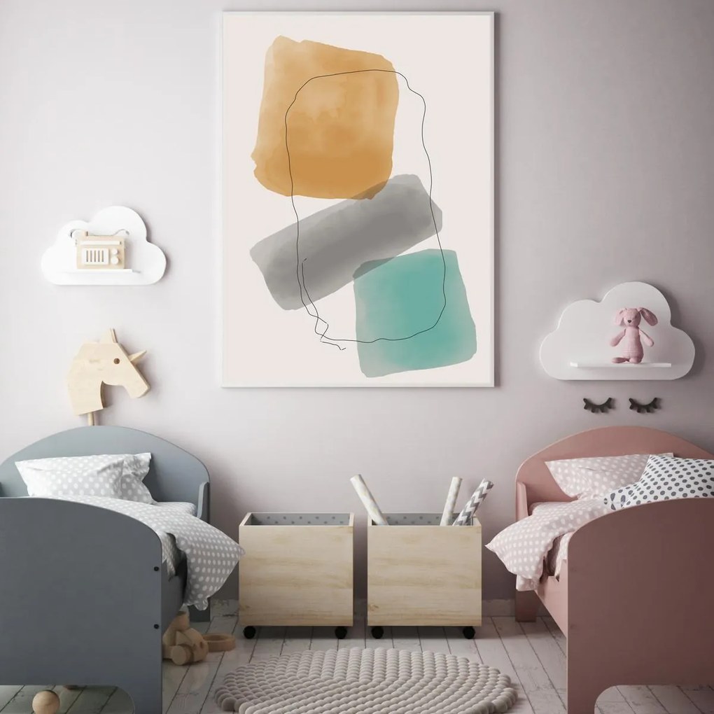 Poster - Abstracție pictată (A4)