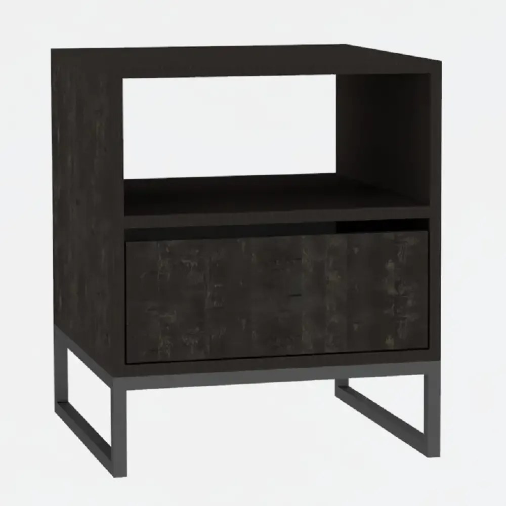 Noptiera Lida pentru dormitor,culoare antracit-60 cm