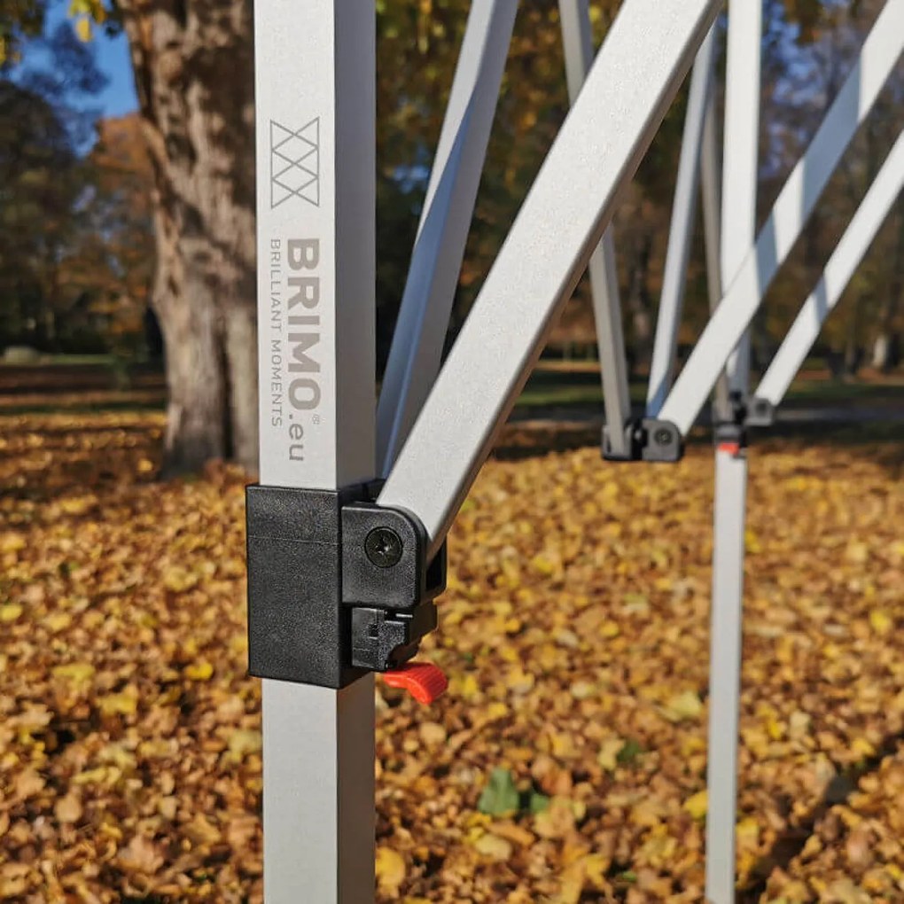 Foișor de Grădină Pliabil 3x3m | Protecție Premium UV/PVC | Structură Solidă BRIMO | Asamblare Rapidă Fără Unelte - fără pereți - Albastru