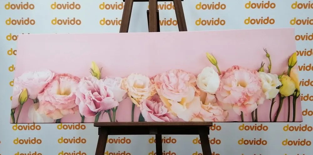 Tablou flori pastel înflorite