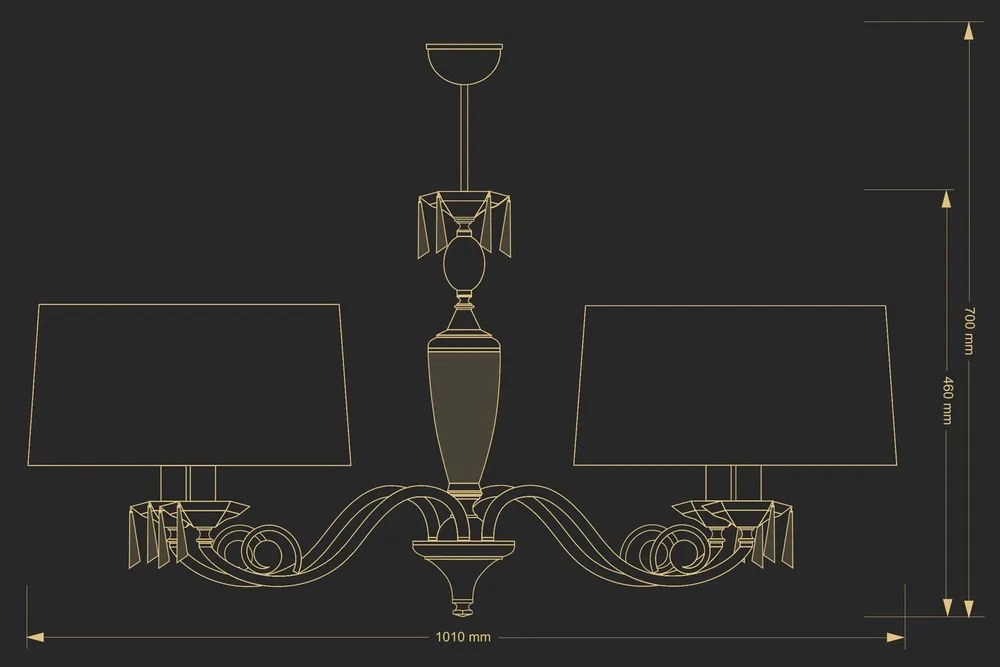Lustra design clasic cristal Asfour Monza