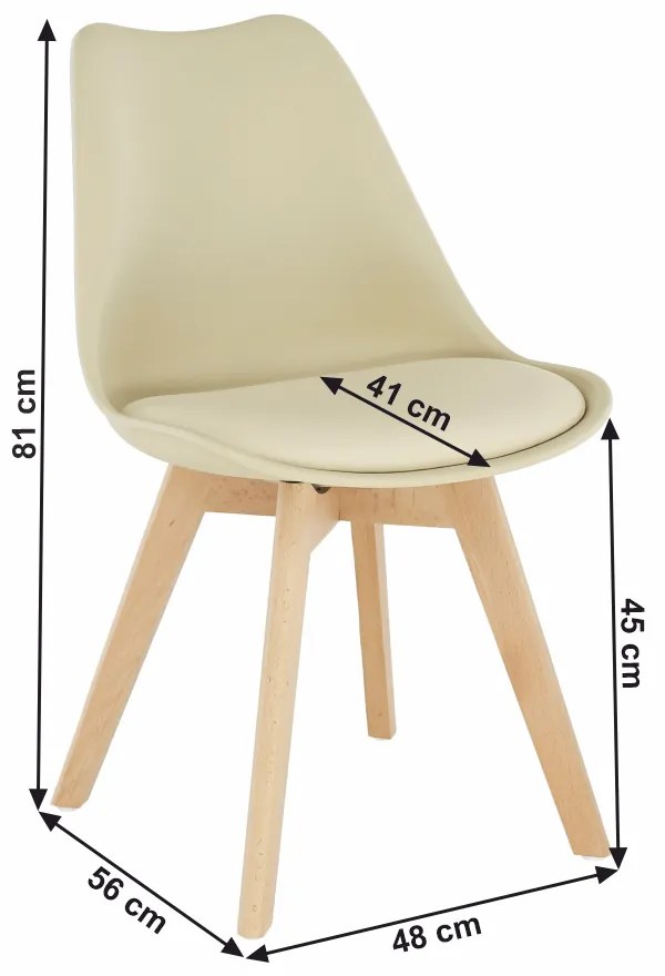 Scaun de sufragerie Balmaris (Vanilie). Promo -16%. 1001820