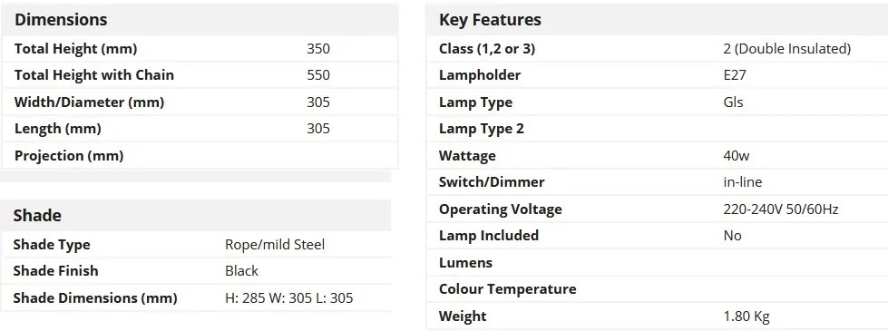Veioza / Lampa de masa modena Wicker EU11201-1BK SRT