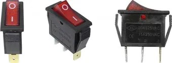 Intrerupator  ON/OFF 3 contacte ingropat 15A 11-05