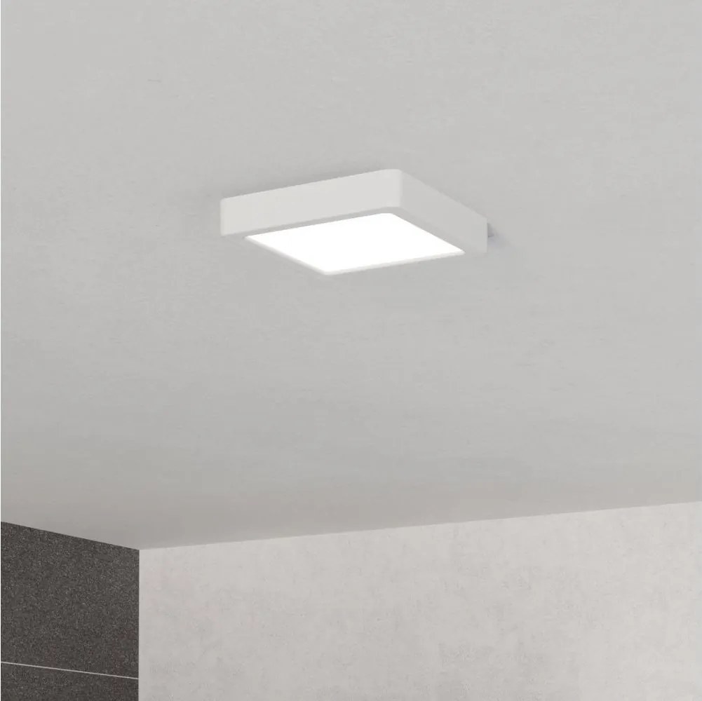 Eglo 901335 - Plafonieră LED FUEVA pentru baie LED/7W/230V 15x15 cm IP44 alb
