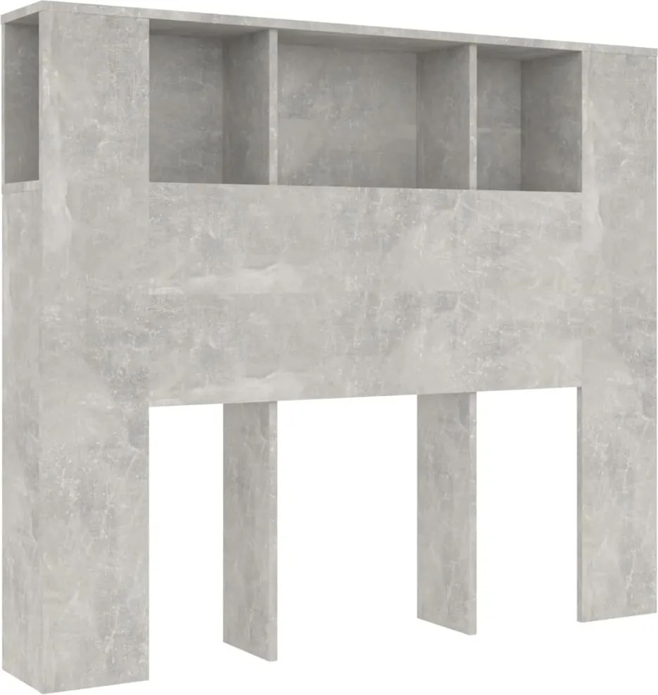 vidaXL Dulap tăblie, gri beton, 120x18,5x102,5 cm