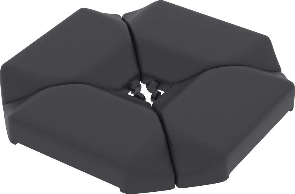 Outsunny Bază pentru Umbrelă de 4 Piese, pentru Cantilever Suport pentru Parasolar din HDPE Umplabil cu Apă 77 kg sau Nisip 100 kg | Aosom Romania