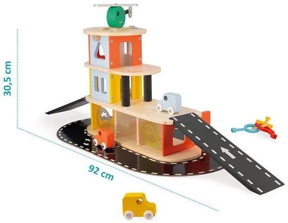 Janod - Garaj din lemn BOLID