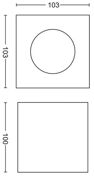 Philips MYLIVING BOX Lampă spot dimabilă LED/4,5W/230V 50491/31/P0-LED