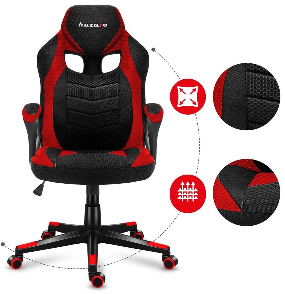 Fotoliu gaming Fusion 2.5 (negru + roșu). 1087465