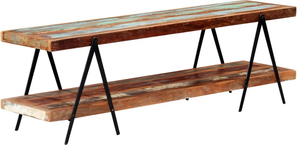 vidaXL Comodă TV, 160 x 40 x 50 cm, lemn masiv reciclat