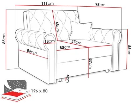 Fotoliu extensibil Clovea Roma I (Verde) (cu sp. depozitare). Promo -17%. 1105671