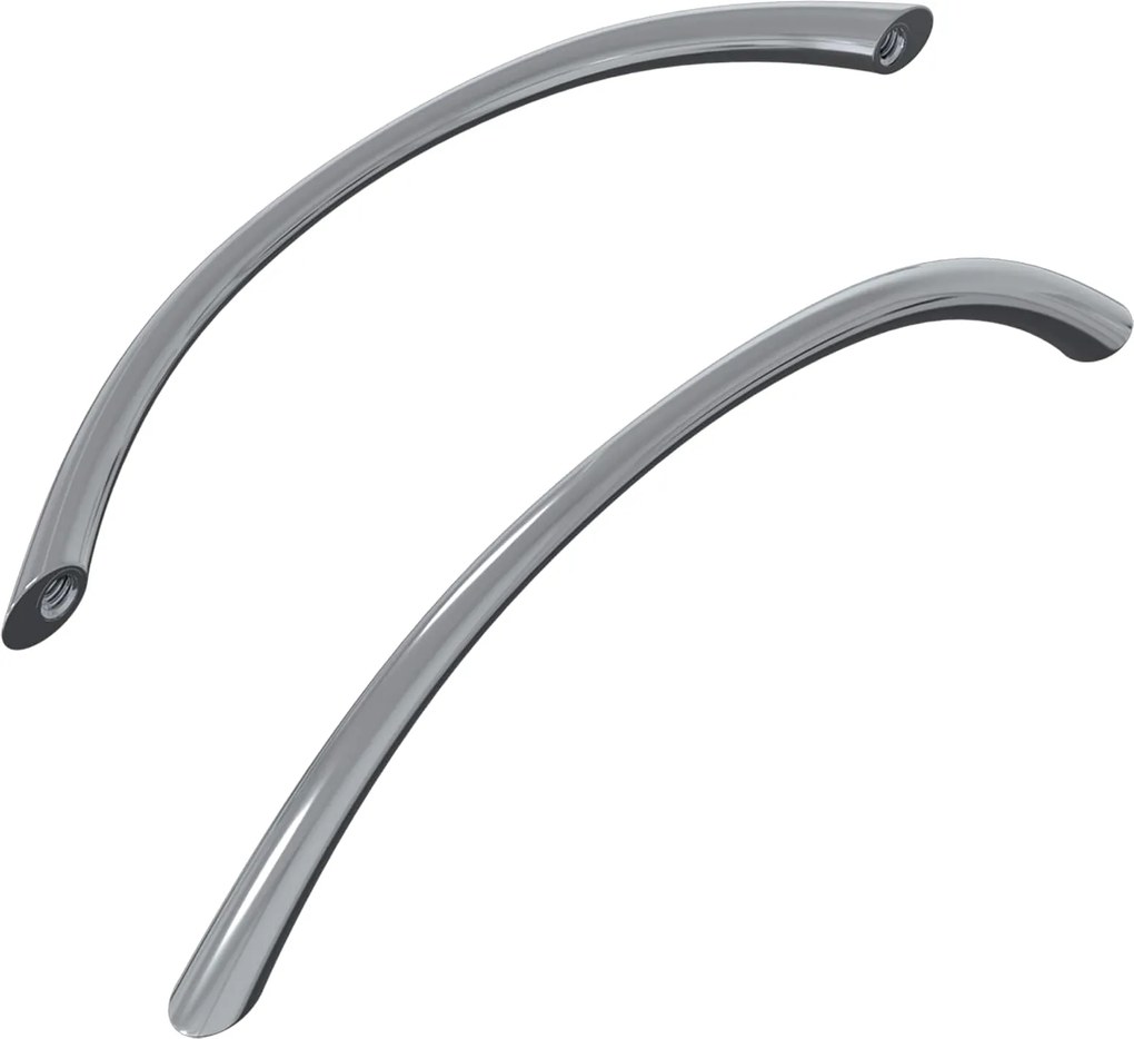 vidaXL Mânere 2 pcs Argintiu 107 x 3.6 x 23 mm Oţel inoxidabil