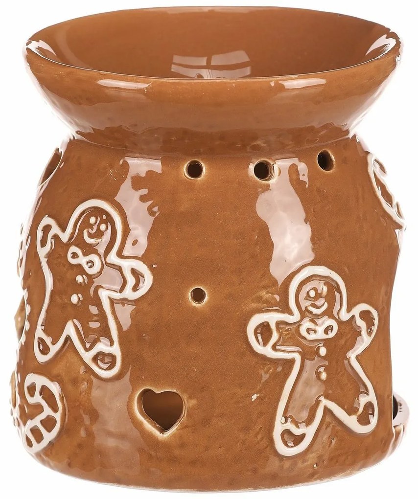 Lampă cu aromă de Crăciun Gingerbread, ceramică,11 cm