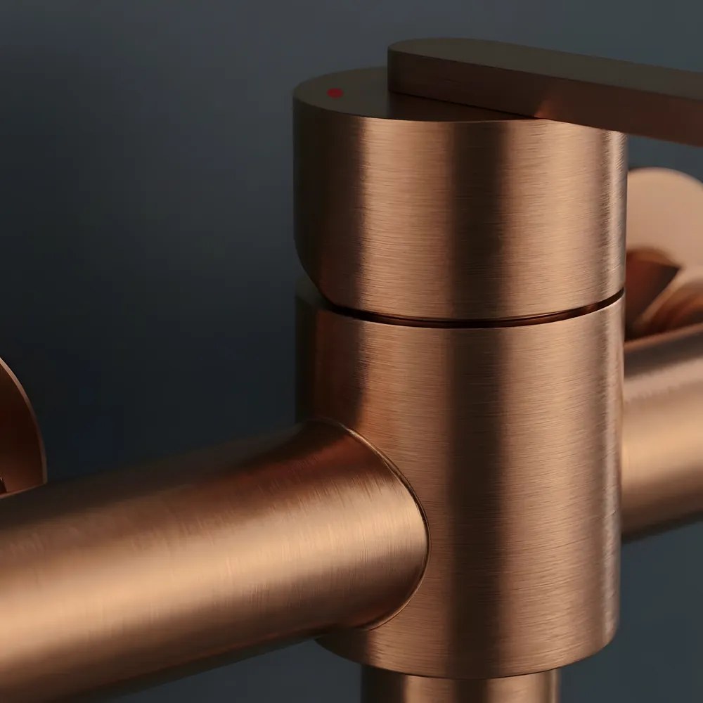 Baterie de dus REA Ontario cupru periat