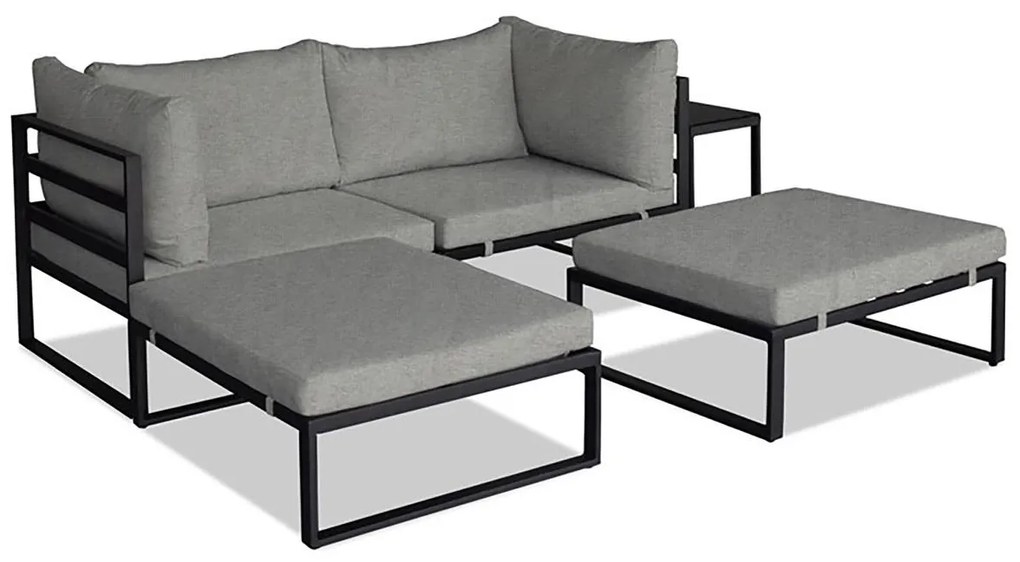 Set mobilier de grădină Adicionales (antracit + gri deschis) (pentru 4 persoane). 1121228