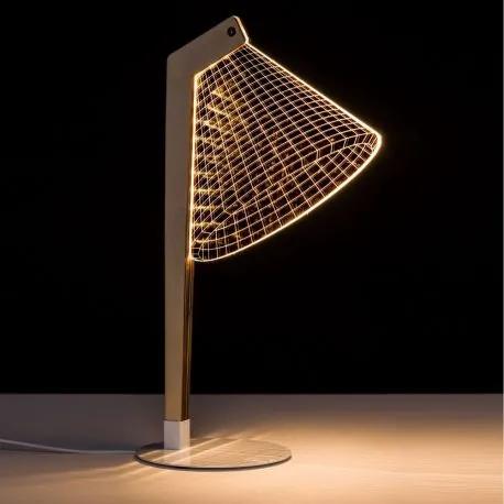 Veioza design modern LED ORO-BLANCO