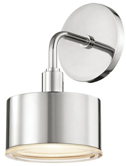 Aplica de perete design modern NORA, nichel lucios