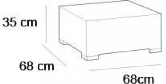 Masă de grădină California maro închis