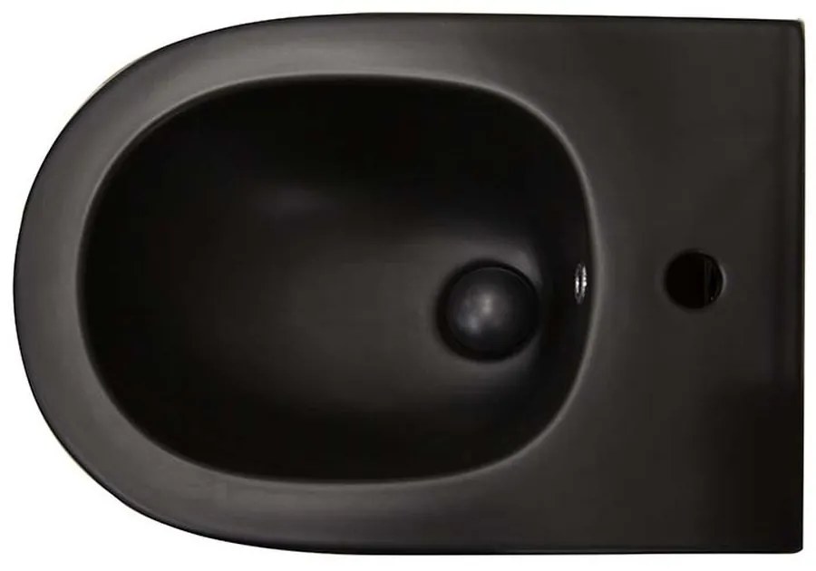 Bideu suspendat negru mat Fluminia, Minerva Negru