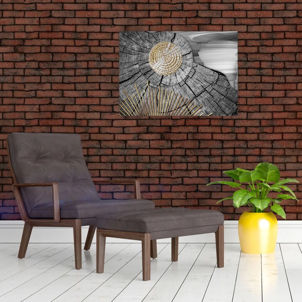 Tablou - Trunchiul copacului colaj (70x50 cm)